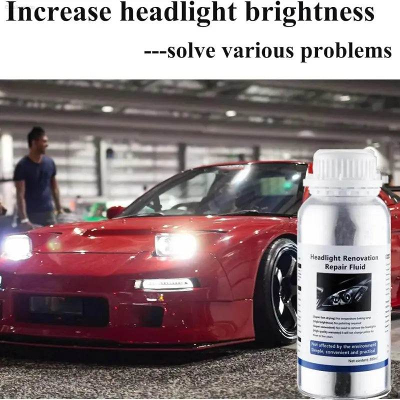 Car Headlight Restoration Liquid for Clear Visibility - Estalios