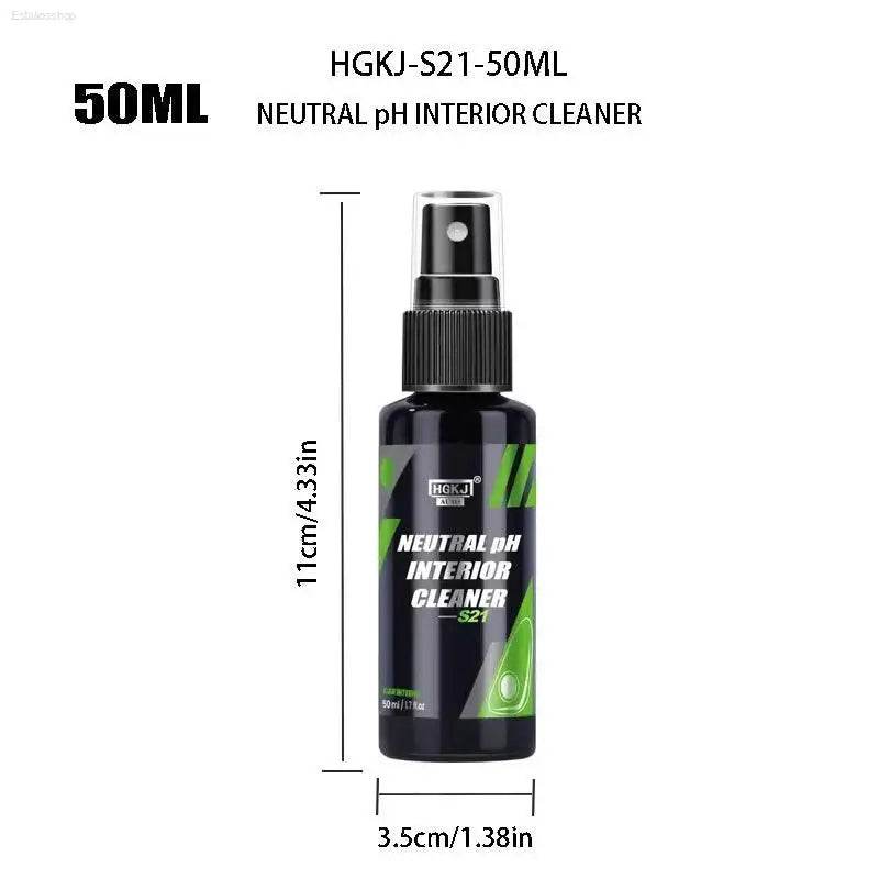 Bottle of neutral pH interior cleaner.