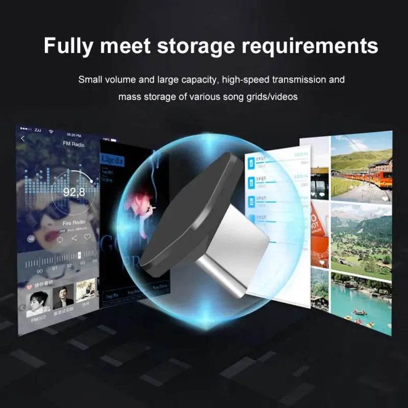 Car Mini USB C Flash Drive 16GB 32GB 64GB Tiny Storage - Estalios