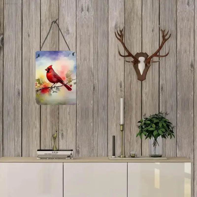 Cardinal Charm: Watercolor Wonders for your Walls! Okay, Here's the Product Description you Asked For: Bring the Vibrant Beauty of Nature Indoors - Estalios