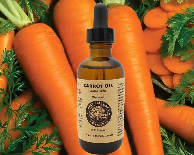 Carrot Carrier Oil in Amber Glass Bottle for Radiant Skin - Estalios
