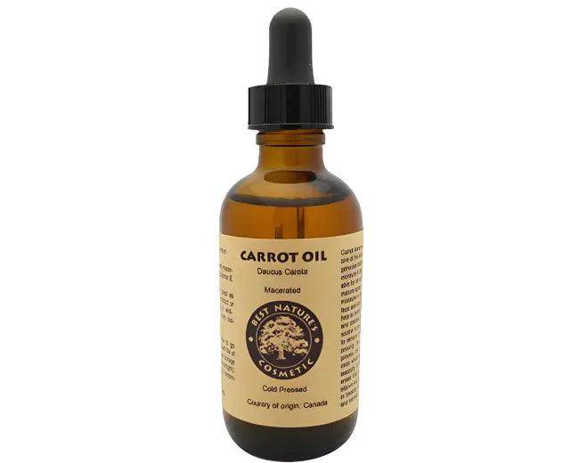Carrot Carrier Oil in Amber Glass Bottle for Radiant Skin - Estalios