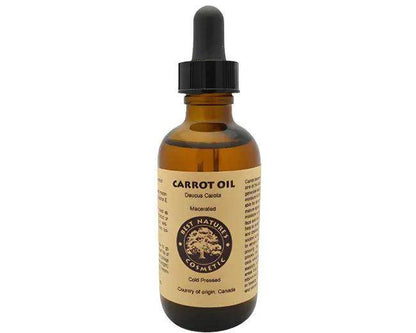 Carrot Carrier Oil in Amber Glass Bottle for Radiant Skin - Estalios