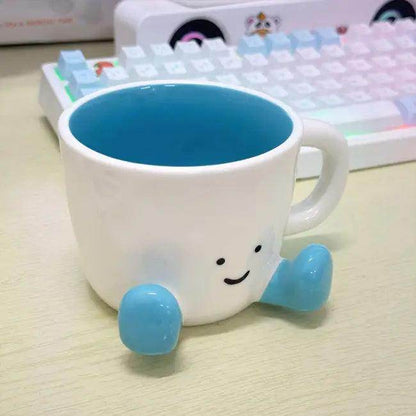 Cartoon Mug Set with Feet for Adorable Home Decor - Estalios
