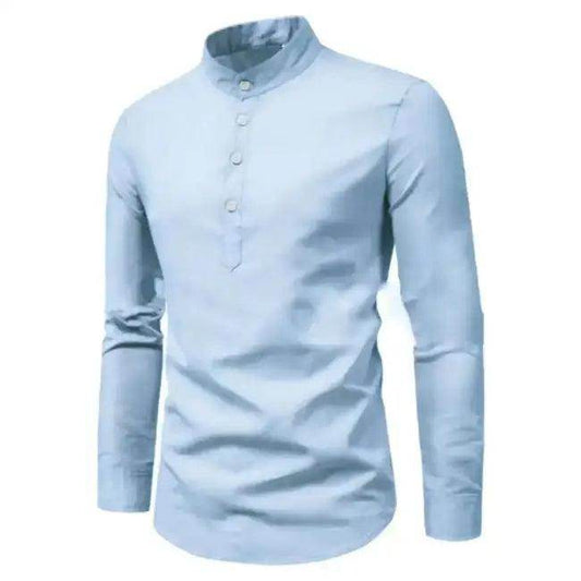 Vibrant Mandarin Linen Shirts for Effortless Style - Estalios