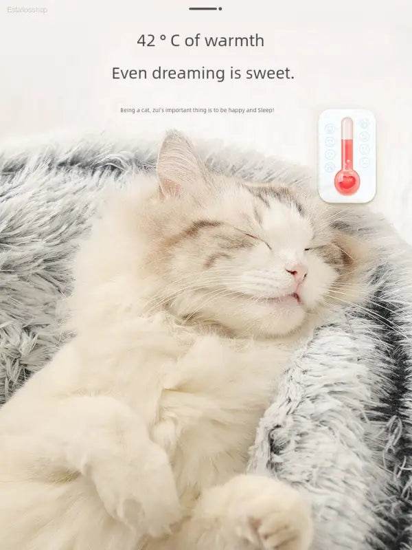 Cat Heattech Nest Dog Bed Pet Bed Winter Heattech Cat Bed Cat Hammock Nest Winter Sleep Sofa Bed - Estalios