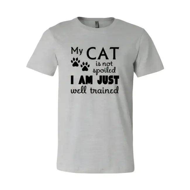Cat-Themed T-Shirts in Light Green, Mauve, and Peach Colors - Estalios