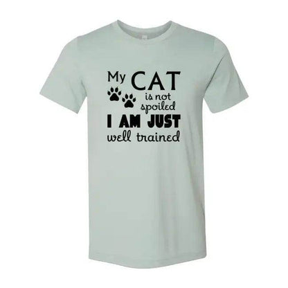 Cat-Themed T-Shirts in Light Green, Mauve, and Peach Colors - Estalios