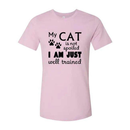 Cat-Themed T-Shirts in Light Green, Mauve, and Peach Colors - Estalios