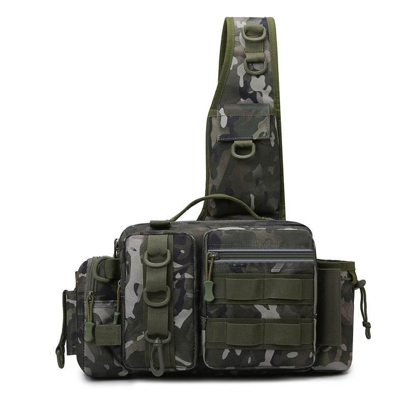 Catch the Thrill with Our Camouflage Fishing Sling Bag - Estalios