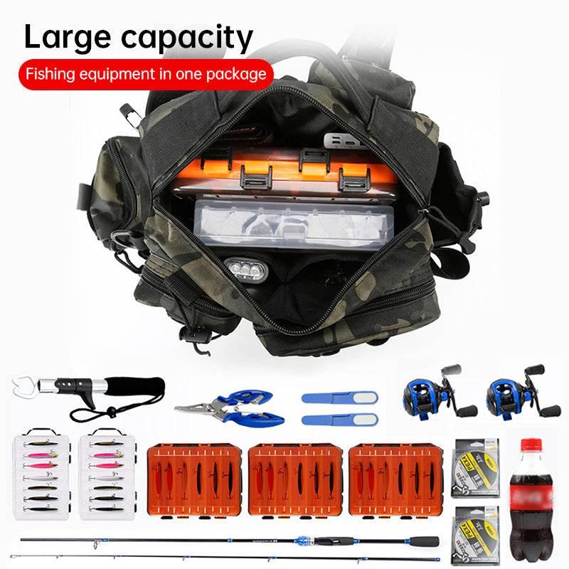 Catch the Thrill with Our Camouflage Fishing Sling Bag - Estalios