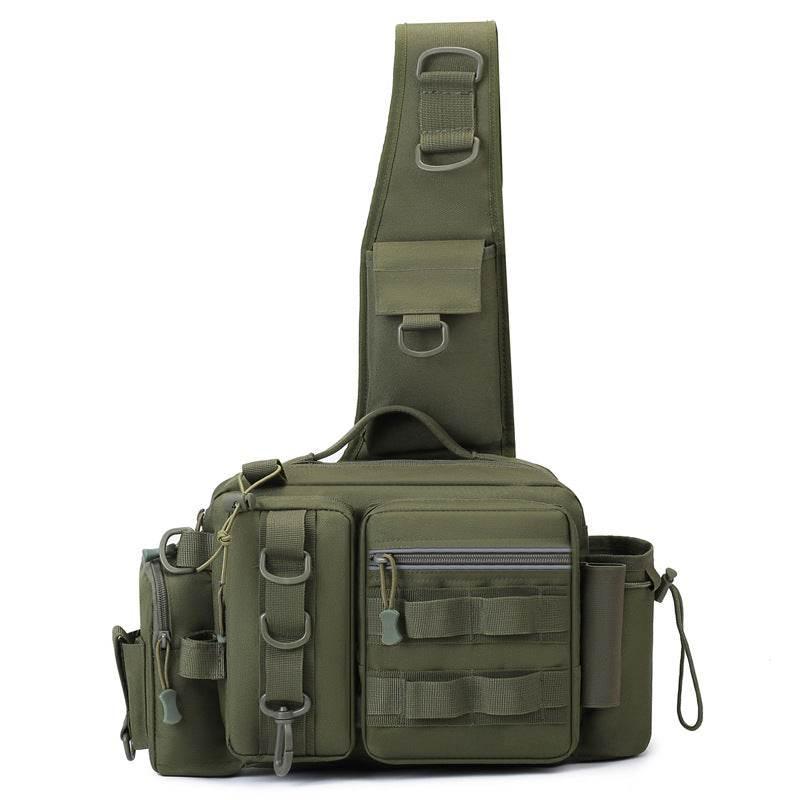 Catch the Thrill with Our Camouflage Fishing Sling Bag - Estalios
