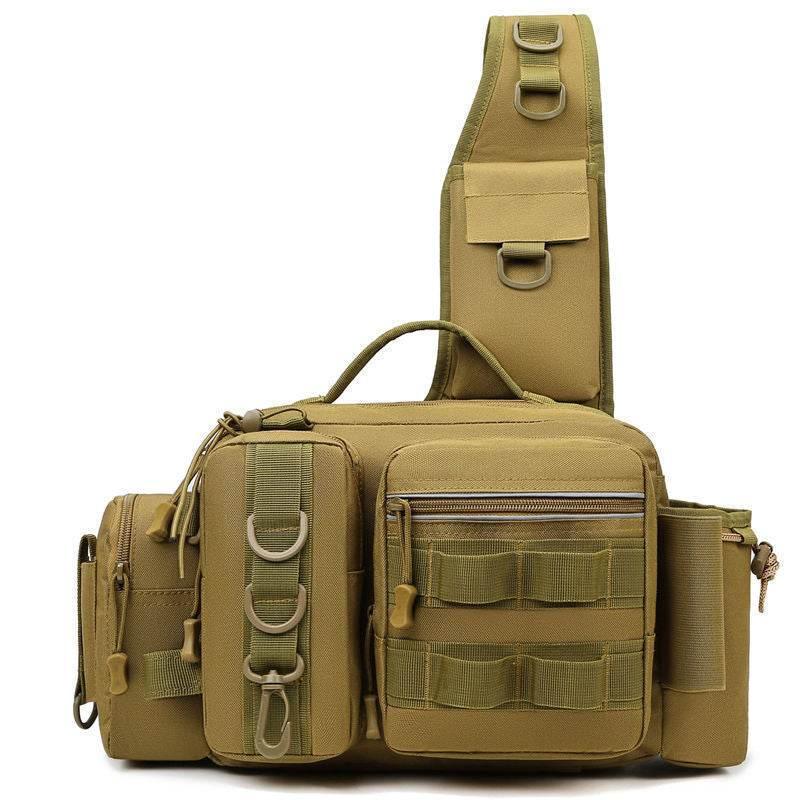 Catch the Thrill with Our Camouflage Fishing Sling Bag - Estalios
