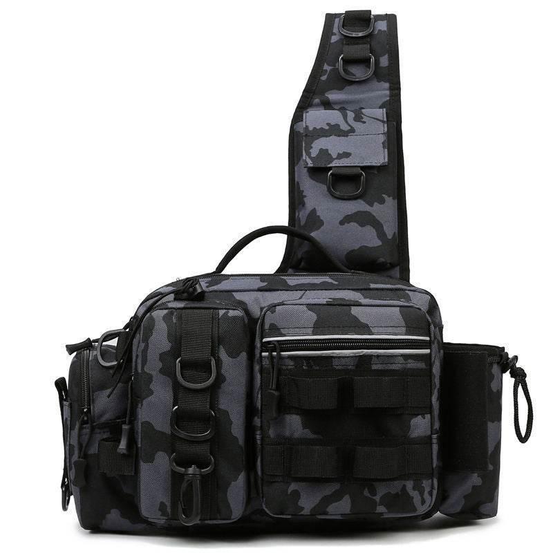 Catch the Thrill with Our Camouflage Fishing Sling Bag - Estalios