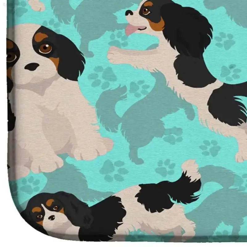Cavalier King Charles Spaniel Drying Mat: Perfect for Dog Lovers! Here is a Product Description Following the Guidelines: Dry your Dishes in Style - Estalios