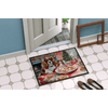 Cavalier Spaniel Christmas Doormat: Paw-some Holiday Cheer! Deck the Halls with Paws of Holly! this Christmas-themed Cavalier King - Estalios