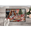 Cavalier Spaniel Christmas Doormat: Paw-some Holiday Cheer! Deck the Halls with Paws of Holly! this Christmas-themed Cavalier King - Estalios