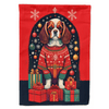 Woofing Wonderful Christmas Flag: Deck the Howls! Get Ready for a Tail-wagging Christmas with our Festive Dog Christmas Flag! this Vibrant Red - Estalios