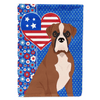 Celebrate Patriotism with Fierce Boxer Dog Garden Flag - Estalios