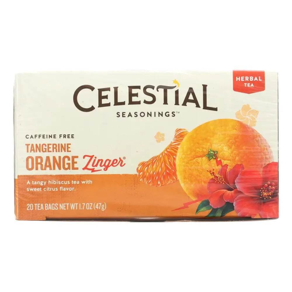Celestial Seasonings Herb Tea Tangerine Orange Zinger Case - Estalios