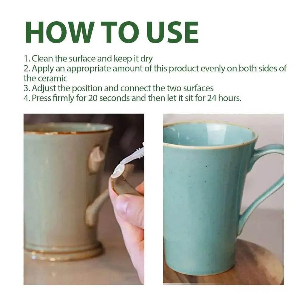 Ceramic Adhesive Household Porcelain Purple Clay Repair Glue - Estalios