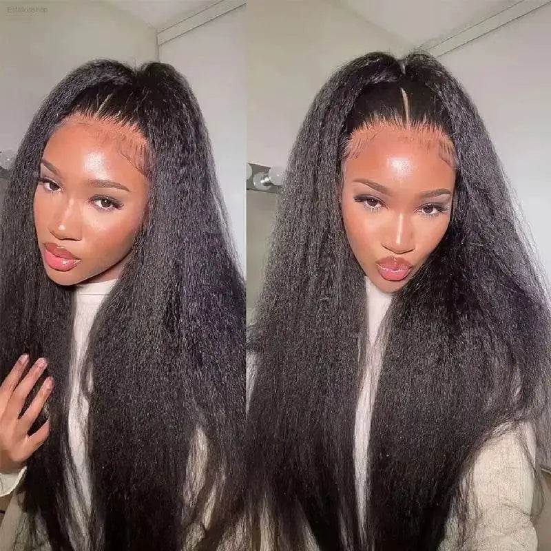 CEXXY Kinky Straight 360 HD Lace Frontal Wig For Black Women - Estalios