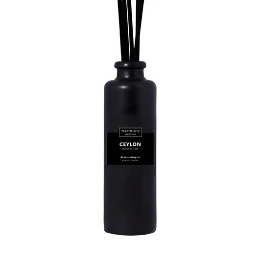 Stylish Black Diffuser with Ceylon Sticks for a refreshing home fragrance treatment