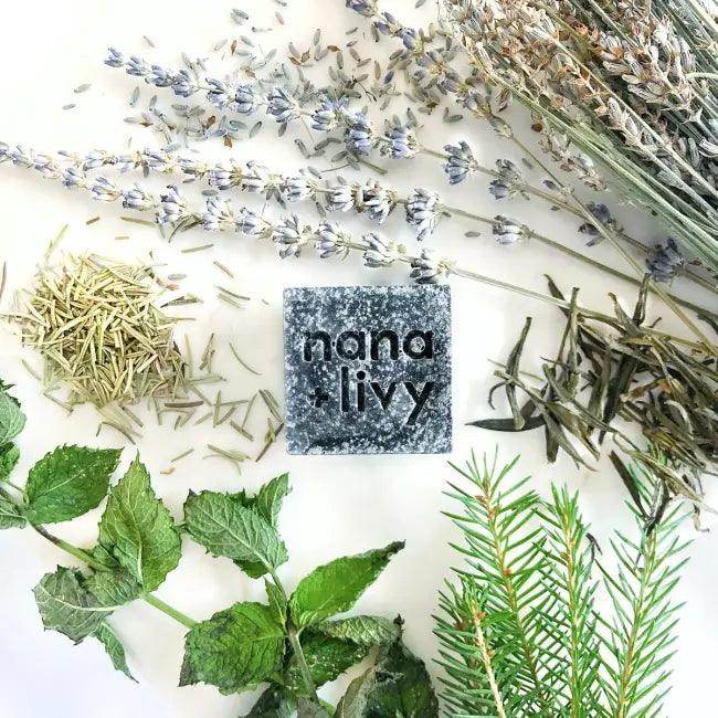 Charcoal Mint Salt Block Soap Bar for Deep Cleanse - Estalios