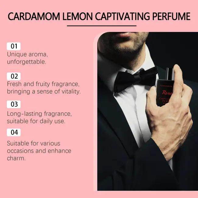 Charming Black Perfume with Cardamom Lemon Notes Elegance - Estalios