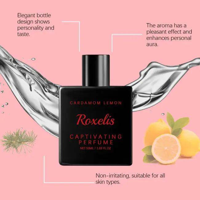 Charming Black Perfume with Cardamom Lemon Notes Elegance - Estalios