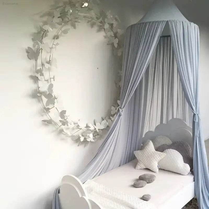 Charming Pink Princess Chiffon Mosquito Net Canopy Tent for Kids & Adults - Nordic Style Home Decor - Estalios