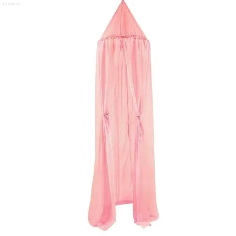Charming Pink Princess Chiffon Mosquito Net Canopy Tent for Kids & Adults - Nordic Style Home Decor - Estalios