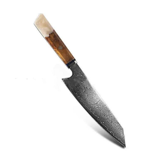 Chef's Knife For Japanese Cuisine In Damascus Steel Blade - Estalios