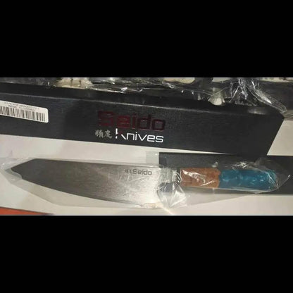 Chef's Knife For Japanese Cuisine In Damascus Steel Blade - Estalios