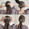 Hair styling tutorial.