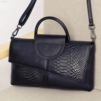 Chic Crocodile Pattern Crossbody Clutch - Perfect for Carnival & Mardi Gras Festivities - Estalios