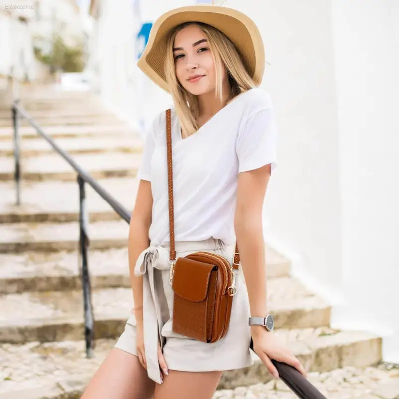 Chic KUKOO Small Crossbody Phone Bag for Women - Stylish Cellphone Purse Wallet with Card Slots for Travel & Shopping - Estalios