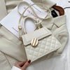 Glam Quilted Handbag Trio with Luxe Gold Hardware Set - Estalios