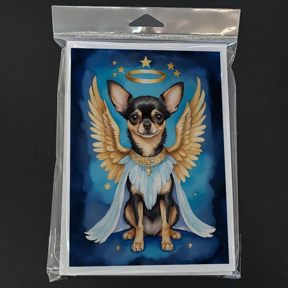 Chihuahua My Angel Greeting Cards Pack of 8 Blank Notes - Estalios