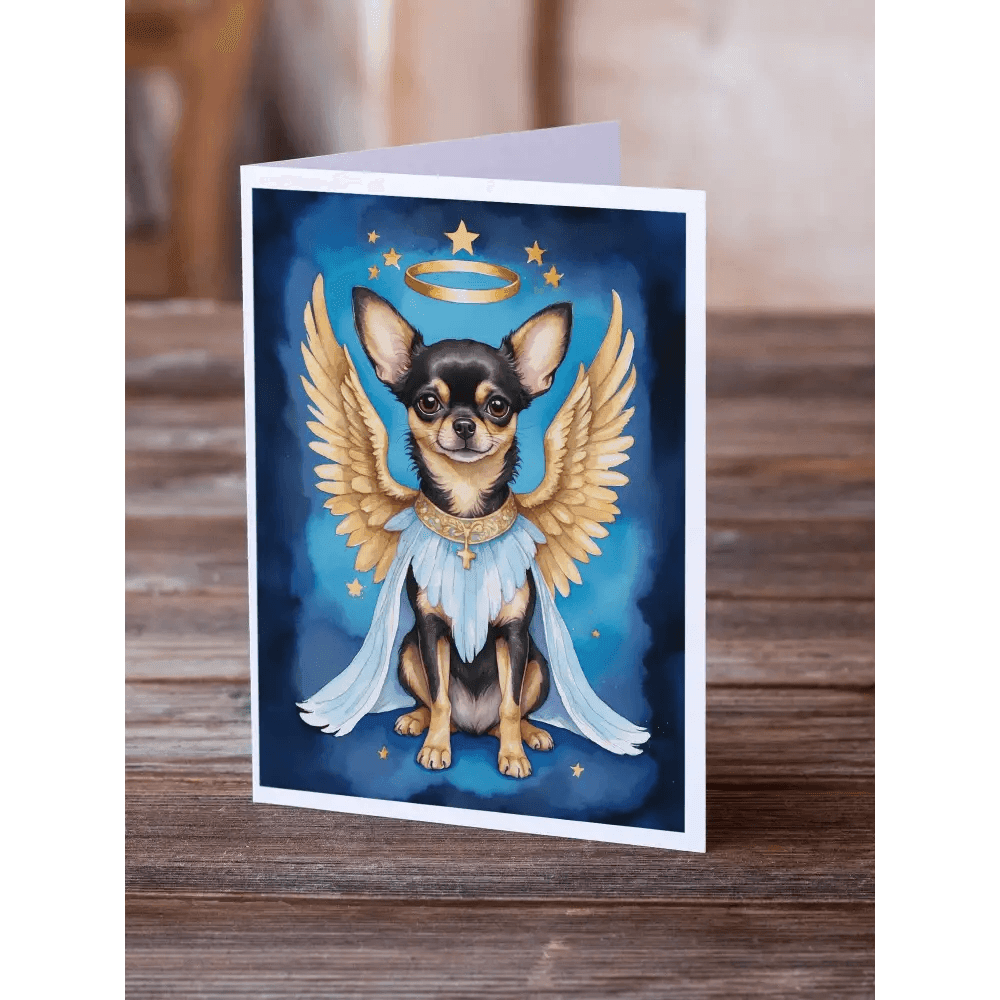 Chihuahua My Angel Greeting Cards Pack of 8 Blank Notes - Estalios