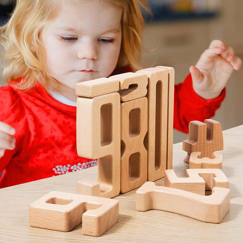 Children's Montessori Building Blocks for Early Learning - Estalios