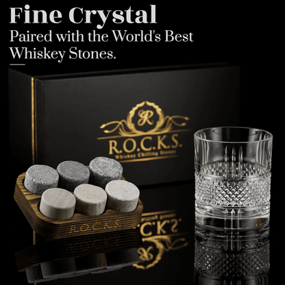 Chill Out in Style with Whiskey Stones and Glass Set - Estalios