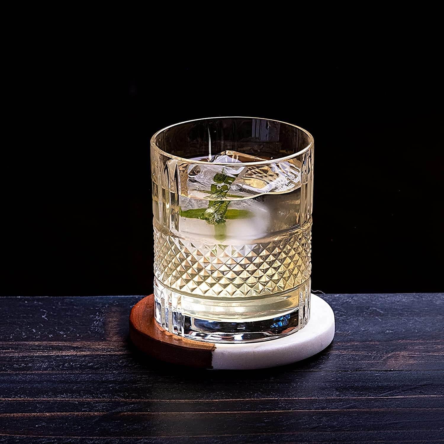 Chill Out in Style with Whiskey Stones and Glass Set - Estalios