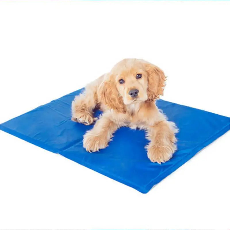 Cocker Spaniel relaxes on Chill Out Pup 36x20 inches pet cooling mat for summer relief