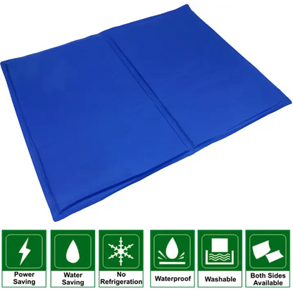 Blue Chill Out Pup 36x20 inches pet cooling mat for hot dogs needing a recharging cooling pad