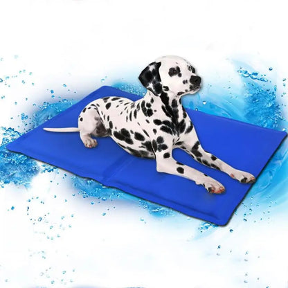 Dalmatian relaxing on Chill Out Pup 36x20 inches pet cooling mat for hot days