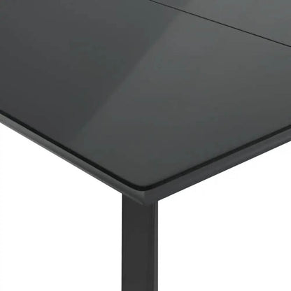 vidaXL Garden Dining Set Black and Cream - Estalios
