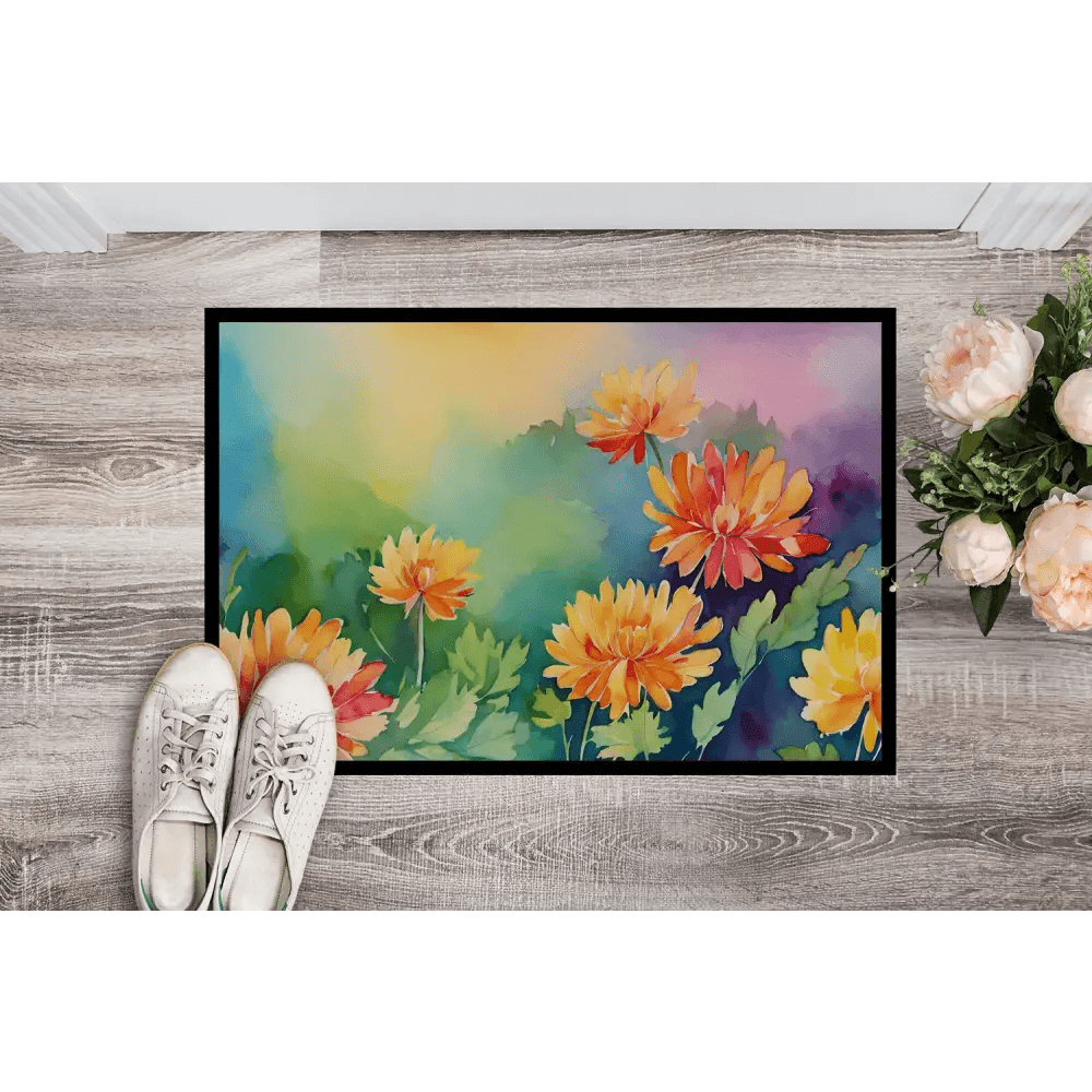 Watercolor Blooms: Welcome Home with Style! Floral Watercolor Doormat. a Beautiful Way to Greet Guests and Add a Touch of Artistry to your Entryway. Durable - Estalios