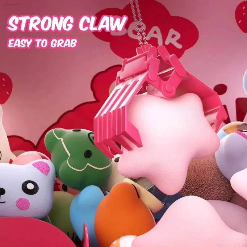 Strawberry Claw Game Machine: Music Fun Awaits! Get Ready for Endless Fun with the Pink Strawberry Claw Game Machine! this Adorable Claw Machine Toy Comes - Estalios
