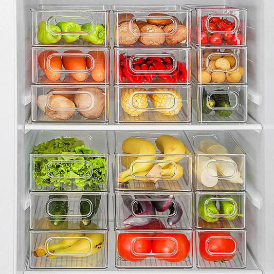 ClearTastic Three-Tiered Fridge Organizer for Ultimate Produce Care - Estalios
